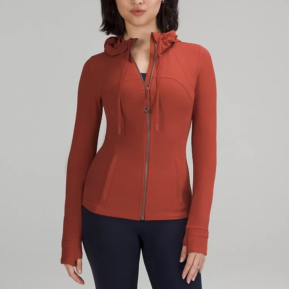 lululemon athletica Hooded Define Jacket Nulu Size 8 in Cayenne